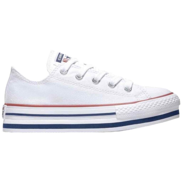 Converse Plataforma Lona modelo 668028C en color blanco