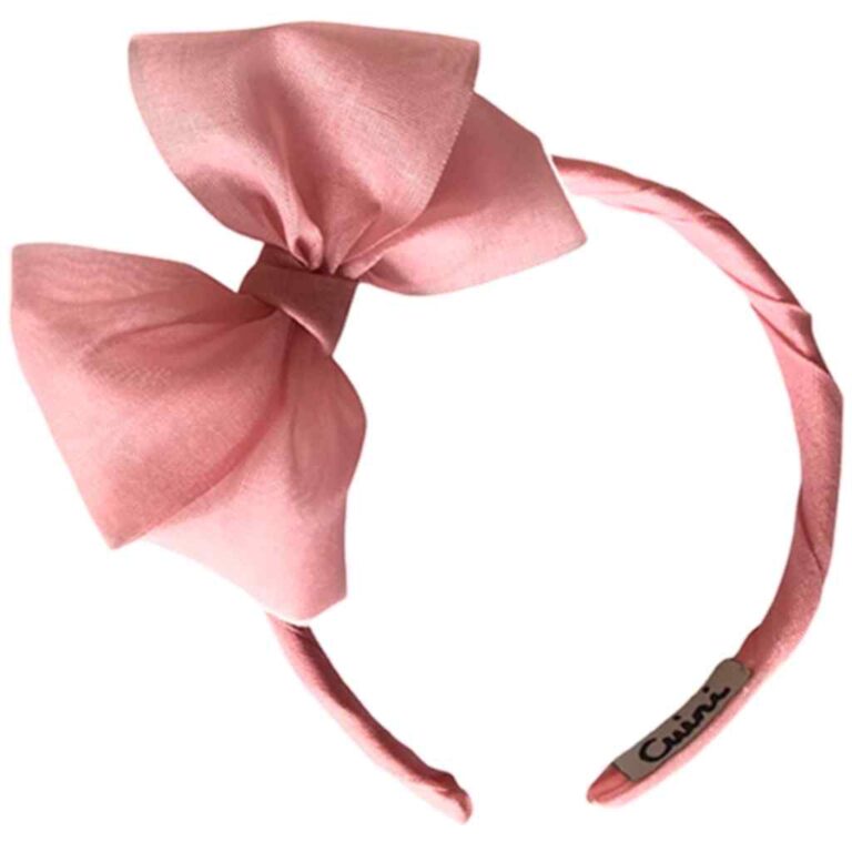 Diadema Tul Rustic Lazo Cuini modelo 48013 en color rosa