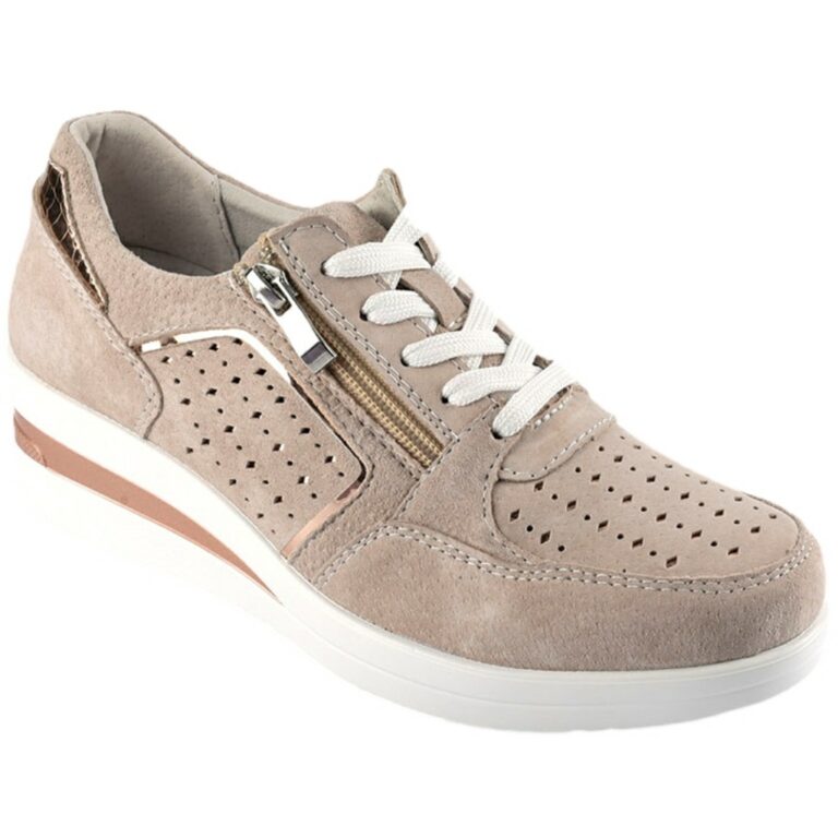 Deportivas con Cuña para Mujer Azarey modelo 536F286 en color taupe