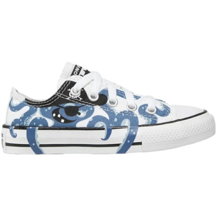 Zapatillas Converse Lona Pulpo Pirata modelo 372730C en color blanco/azul