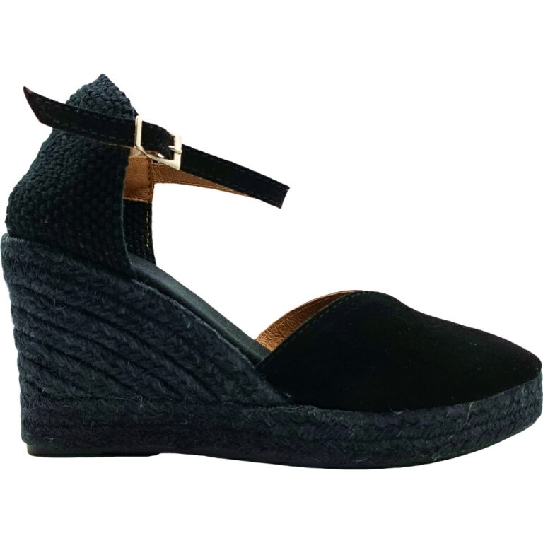 Alpargatas de Mujer Lona en V De Pablos modelo 174VD7 en color full black