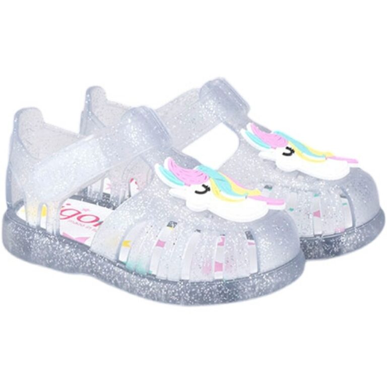 Cangrejera Velcro Unicornio Igor modelo S10279 en color transparente