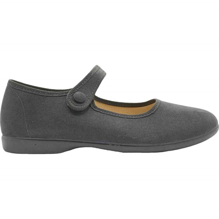 Merceditas blanditas con velcro niña modelo 1144 en color gris