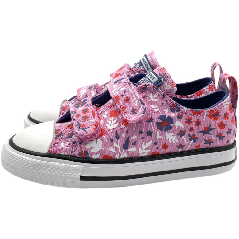 Zapatillas Converse Velcro Lona modelo 772754C en color rosa