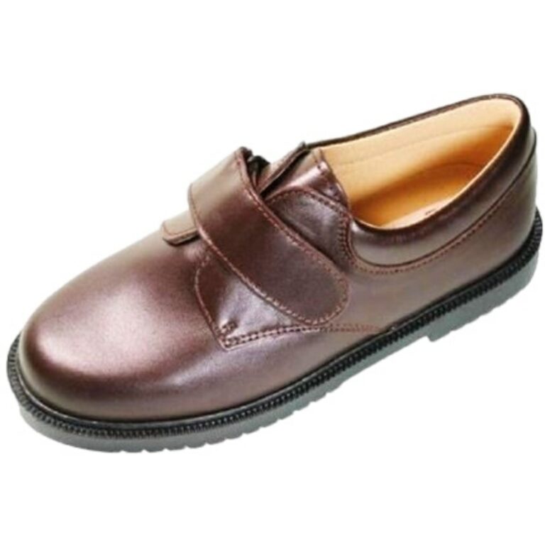 Blúcher Velcro Colegial Classic De Pablos modelo 3005-T en color rioja