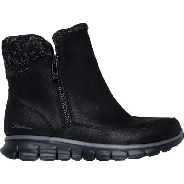 Botas Synergy Lovely Piel Skechers modelo 167941 en color negro