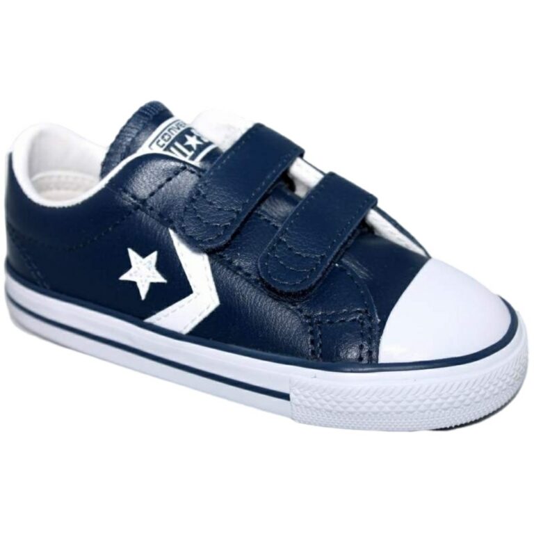 Converse Piel Velcro modelo 746139C en color marino