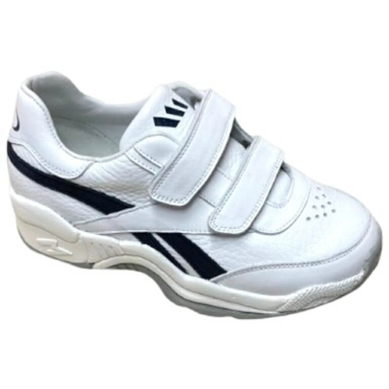 Deportivo Ortopédico Velcro de Mendivil modelo 31368 en color blanco/azul