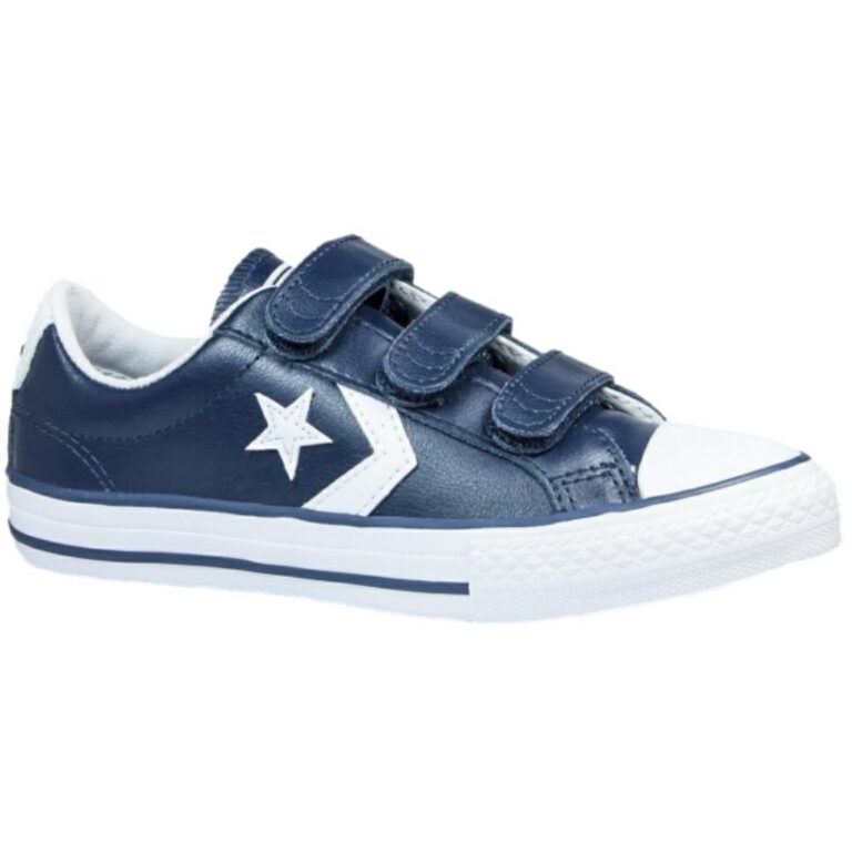 Zapatillas Converse Piel Velcro modelo 646139C en color marino