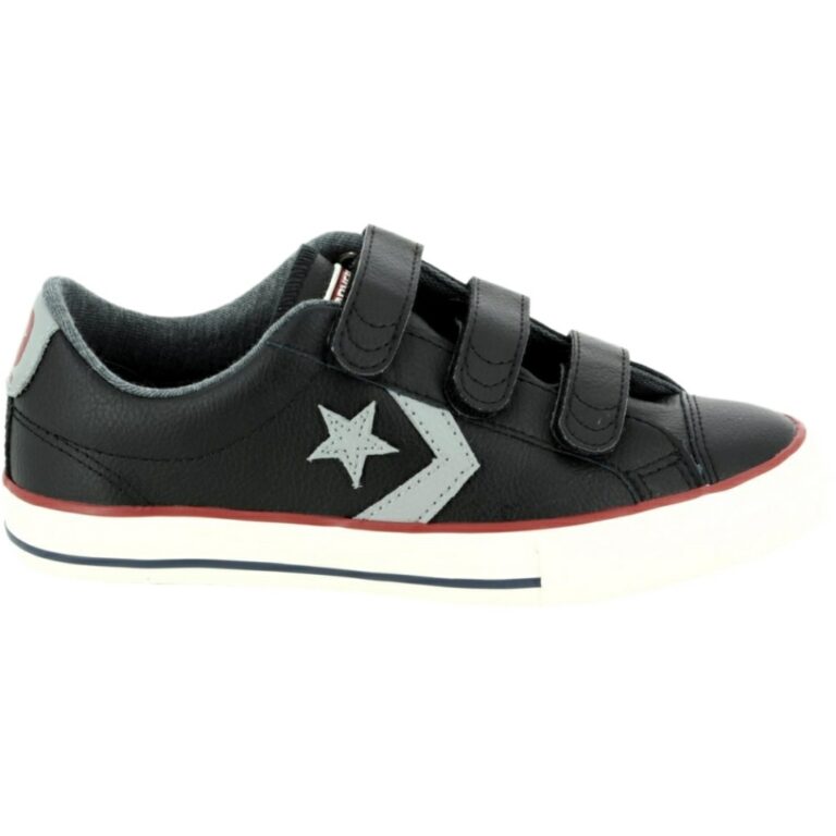 Zapatillas Converse Piel Velcro modelo 658155C en color negro