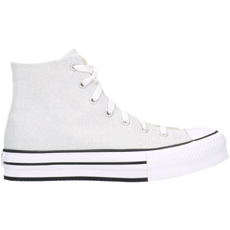 Botas Converse de Lona Eva Lift modelo 272839C en color plata