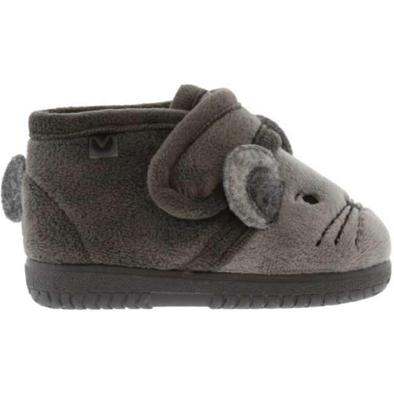 Botas Velcro para casa Animales Victoria modelo 105119 en color gris