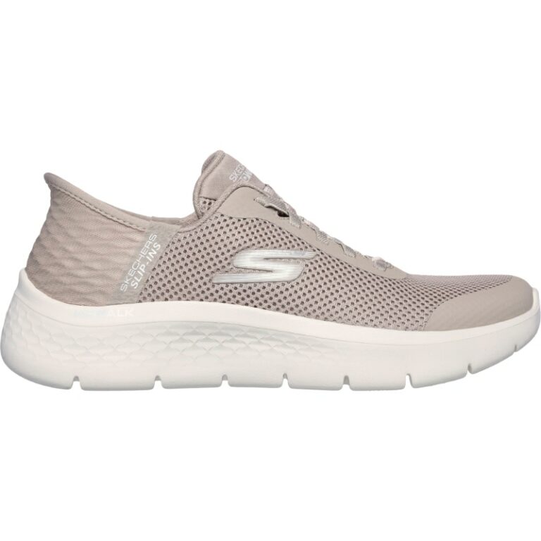 Deportivas de mujer Slip-In Go walk Flex Skechers modelo 124836 en color taupe