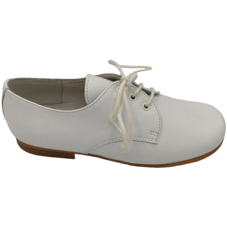 Etrusco Inglés Piel de Cordones modelo 371 en color blanco