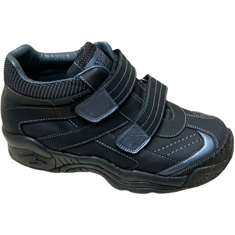 Botas Deportivas Ortopédicas con Velcro Mendivil modelo 79501 en color negro