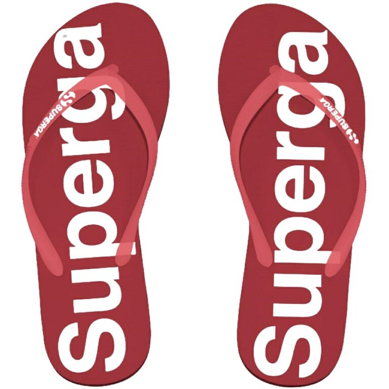 Chanclas Superga modelo S5113BW en color rojo