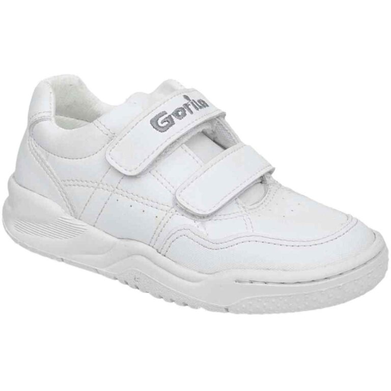 Deportivas Gorila Velcro modelo 43400 en color blanco