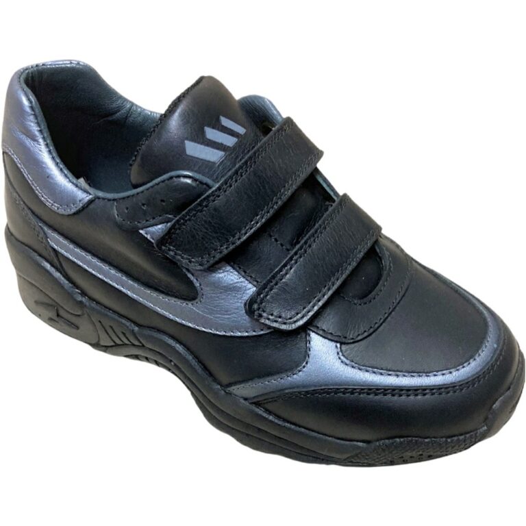 Deportivas Ortopédicas con velcro Mendivil modelo 31662 en color negro