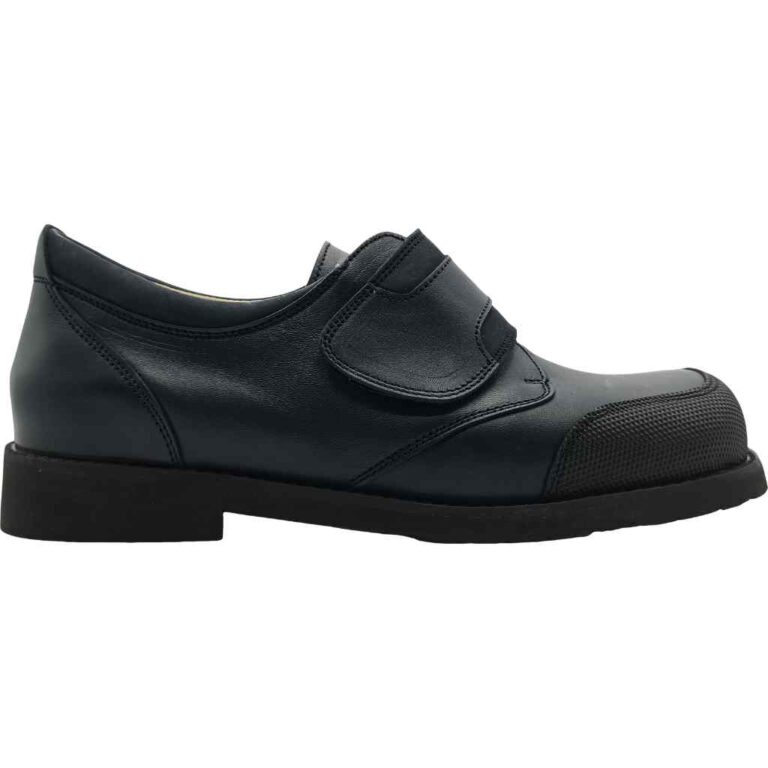 Zapato blucher Ortopédico con Velcro de Mendivil modelo 31726 en color marino